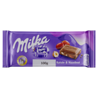 Chocolate Raisin & Nut Milka  100g 