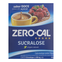Adoçante Zero-Cal Sucralose 50 UN Zero-Cal 6g 