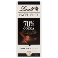 Chocolate Excellence   Lindt 100g 70 % Cocoa Dark 