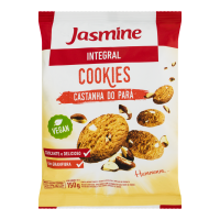 Biscoito Cookies Castanha Pará Integral Jasmine 150g 