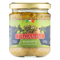 Antepasto Bruscheta Alle Olive Verdi Paganini 170g 