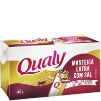 Manteiga Extra Com Sal Qualy Tablete 200g 