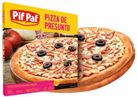 Pizza Pif Paf 460g Presunto com Mussarela