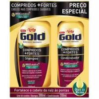 Kit Shampoo + Condicionador Niely Gold  Compridos Fortes