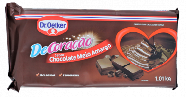 Chocolate Barra Dr.Oetker 1001g Meio Amargo