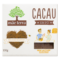 Chocolate Pó Serm Açúcar e Lactose  Mãe Terra 100g 