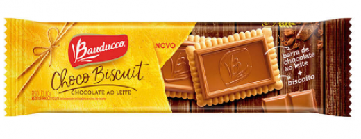 Biscoito ChocoBiscuit  Bauducco 80g Ao Leite