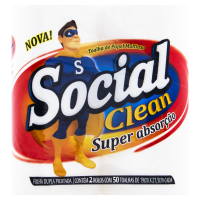 Papel Toalha Social Clean 2un 