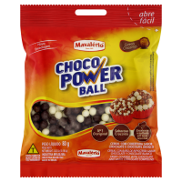 Confeito Choco Power Mini Ball Mavalério 80g 