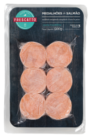 Medalhão Salmão Premium Frescatto 500g 
