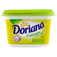 Margarina Cremosa Sem Sal Doriana 500g 