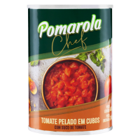 Tomate Pelado Cubos Pomarola Lata 240g 