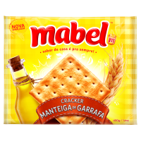 Biscoito Cream Cracker Manteiga Garrafa Mabel  400g 