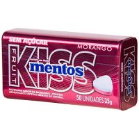 Bala Mentos Kiss 35g Morango