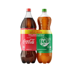 Refrigerante Coca Cola + Fanta Guarana 2lt 