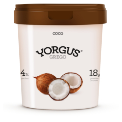 Iogurte Grego Yorgus 500g Intergral Coco