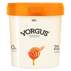 Iogurte Grego Yorgus 500g Desnatado Mel