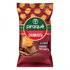 Biscoito Salgadinho Snack Piraquê 60g Churrasco