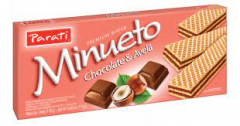 Biscoito Wafer Minueto  Parati 115g Chocolate Avelã