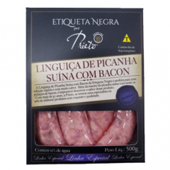 Linguiça Picanha Suina Bacon Prieto 500g 