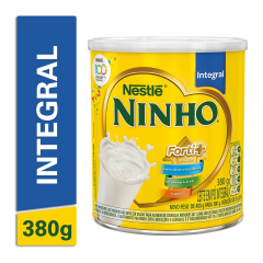 Leite Em Pó Ninho Integral  Nestlé  Lata 380g 