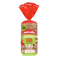 Pão De Forma  Nutrella 350g Castanha Para Quinoa