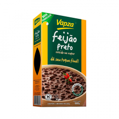 Feijão Preto Cozido Vapza 500g 