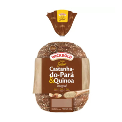 Pão Integral Grão Sabor Castanha Quinoa  WickBold 500g 