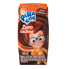 Achocolatado Pirakids Zero Lactose Piracanjuba 200ml 