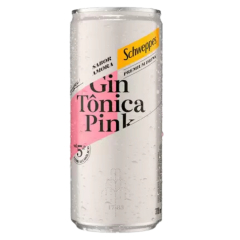 Bebida Drink Gin Tônica Pink Schweppes Lata 310ml 