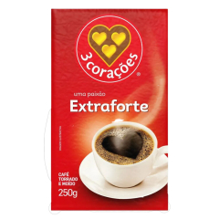 Café Extraforte Vacuo 3 Corações 250g 