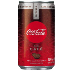 Refrigerante Mini Coca Cola Lata 220ml Café