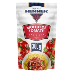 Molho De Tomate Tradicional Hemmer  Sachê 300g 