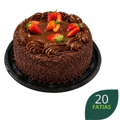 Torta Chocolate Morango 2KG Valleju 